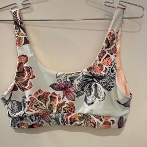 Kulanikinis Long Crop bikini top in Harper - size m